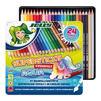 Afbeelding van Jolly Supersticks Aqua Aquarelpotloden 24 stuks