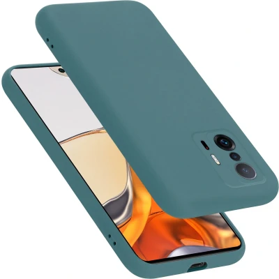 Afbeelding van Cadorabo Hoesje geschikt voor Xiaomi 11T / PRO in LIQUID GROEN Beschermhoes gemaakt van flexibel TPU silicone Case Cover