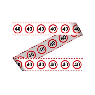 Afbeelding van Afzetlint Verkeersbord 40 jaar