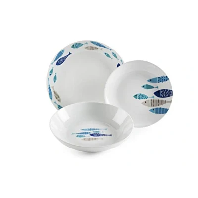 Afbeelding van Excelsa Ocean North Sea porseleinen servies, 18 delig