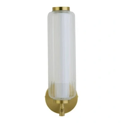 Afbeelding van LED wandlamp Mod, messingkleurig, dimbaar in 3 stappen, staal