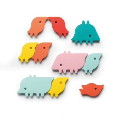 Afbeelding van Quut badpuzzel dieren parade 10st