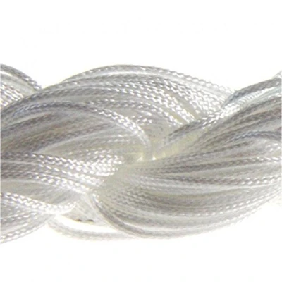 Afbeelding van 25 meter nylon draad sieraden koord 1 mm voor Tibetaanse Shamballa kralen armband wit