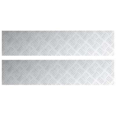 Afbeelding van vidaXL Zilver Aluminium 90 x 20 0.2 cm Trap Treads Rechthoekig