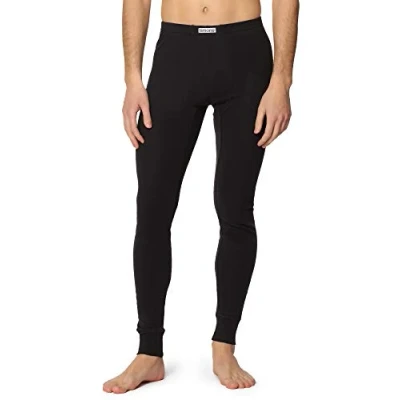 Afbeelding van Timone Heren Thermobroek Sport Sporbroek Lang Katoen TI TI30 127 Zwart XL