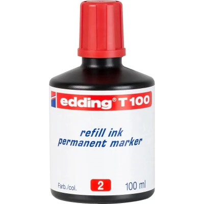 Afbeelding van Edding T 100 inktcartridge 1 stuk(s) Origineel Rood