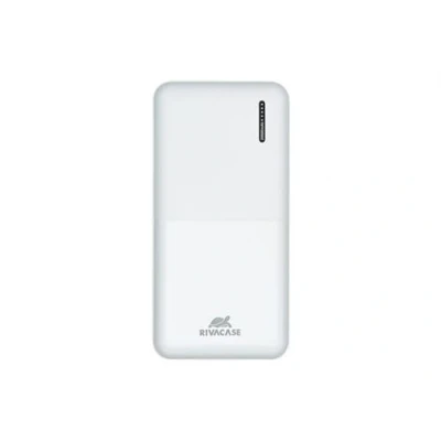 Image de Riva Case Rivapower VA2572 Banque d&#039;alimentation 20000 mAh 74 Wh 20 Watt 3 A QC 3.0, AFC, Huawei Fast Charge, PD 3.0 connecteurs de sortie (24 pin USB C, 2 x type à 9 broches) sur le câble : C blanc