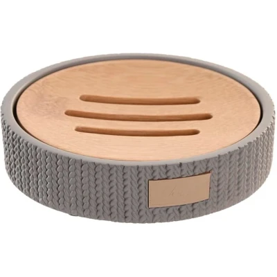 Afbeelding van Zeepschaal DKD Home Decor 11 x 2,5 cm Grijs Cement