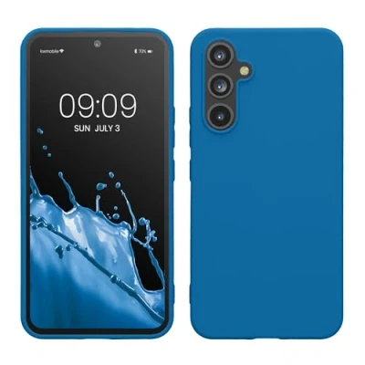 Afbeelding van kwmobile telefoonhoesje geschikt voor Samsung Galaxy A54 5G Hoesje smartphone Back cover in rifblauw