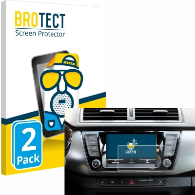 Afbeelding van BROTECT Screenprotector voor Skoda Fabia 3 Combi Folie Beschermfolie matte (2 Stuks)