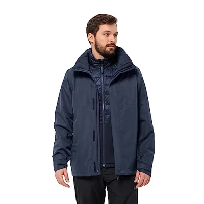 Afbeelding van Luntal 3 in 1 Outdoor Jack Heren Night Blue 200 XXXL Blauw