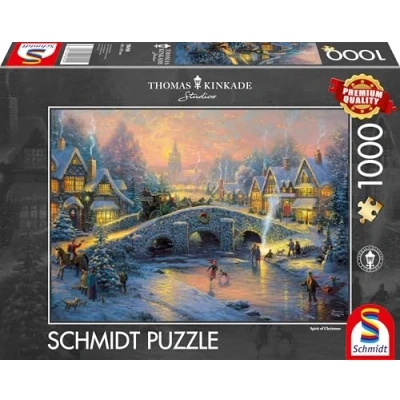 Afbeelding van Kinkade Dorp In De Sneeuw