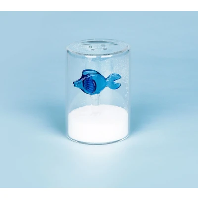 Afbeelding van Balvi Zoutstel Blauwe Vis Glas