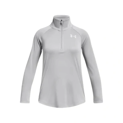 Afbeelding van Under Armour TECH Graphic Halfzip Longsleeve voor kinderen, Maat: 140, Hellgrau silber