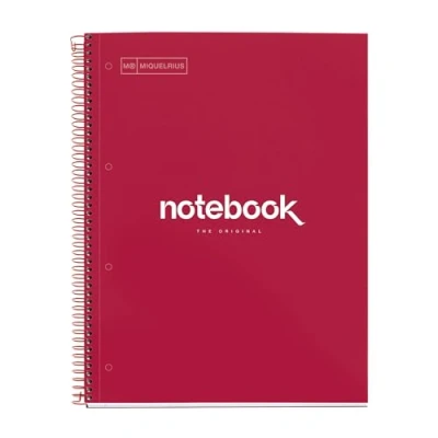 Afbeelding van Miquelrius Spiraalnotitieboek A4, emoties, rood