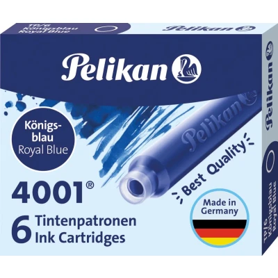Afbeelding van Pelikan 4001 Korte Inktpatronen Koningsblauw