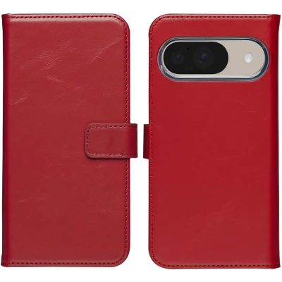 Afbeelding van Selencia Echt Leren Bookcase voor de Google Pixel 10 / Pro Red