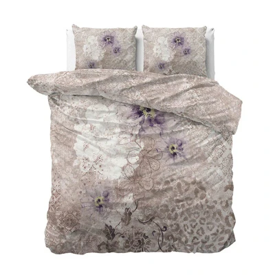 Afbeelding van Dekbedovertrek Larina White 2 persoons (200x200/220 cm) Katoen satijn Wit Manilla Satin Ga naar Dekbed Discounter.nl &amp;