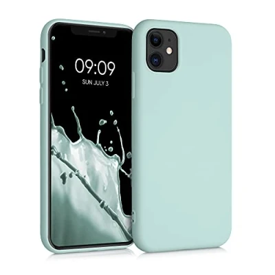 Afbeelding van kwmobile telefoonhoesje geschikt voor Apple iPhone 11 Hoesje smartphone Back cover in cool mint