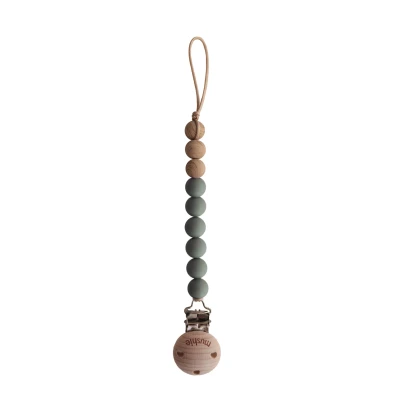 Afbeelding van Mushie Speenkoord Eva dried thyme/wood