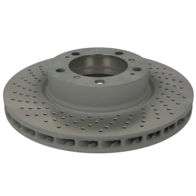 Afbeelding van SHW Performance PFL39965 Remschijf Vooras links 318 28 Geperforeerd, interne ventilatie Gecoat High carbon PORSCHE: 911 Coupe, Cayman, Boxster