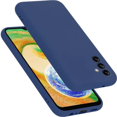 Afbeelding van Cadorabo Hoesje geschikt voor Samsung Galaxy A04s in LIQUID BLAUW Beschermhoes gemaakt van flexibel TPU silicone Case Cover