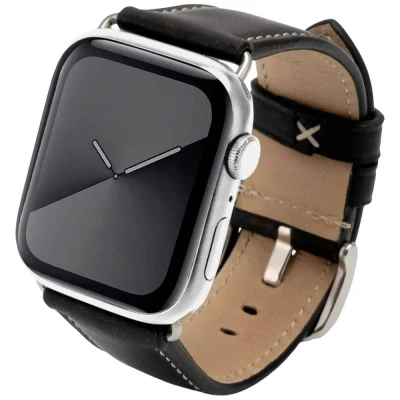 Afbeelding van JT Berlin Watchband Charlie Horlogeband 42 mm, 44 45 49 mm M Zwart, RVS Watch Series 1, 2, 3, 4, 5,