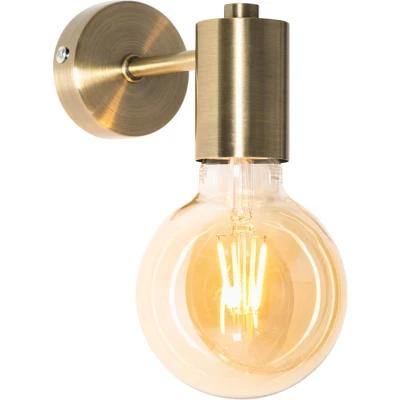 Afbeelding van QAZQA Industriële wandlamp brons Facil