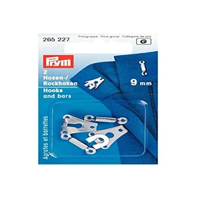 Afbeelding van Broekhaken 9 mm 2 stuks