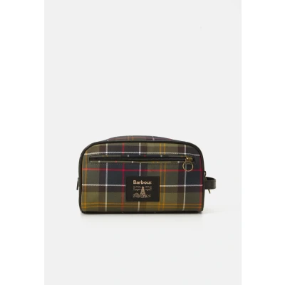 Afbeelding van Barbour Tartan Washbag Toilettas, Heren, Maat: One Size, Classic/beacon