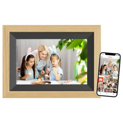 Afbeelding van Braun Phototechnik DigiFrame 10B WiFi Digitale fotolijst 25.7 cm 10.1 inch Energielabel: C (A G) 1280 x 800 Pixel 32 GB Beuken