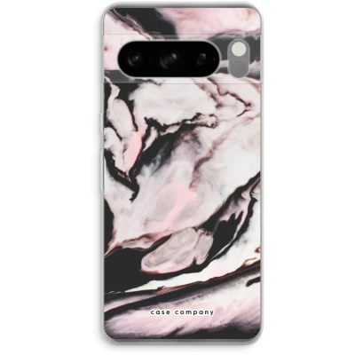 Afbeelding van Case Company® hoesje geschikt voor Google Pixel 8 Pro Roze stroom Soft Cover Telefoonhoesje Bescherming aan alle Kanten en Schermrand