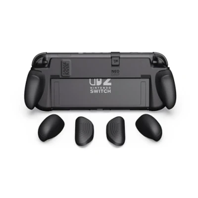 Afbeelding van Savage Raven by Skull &amp; Co. NeoGrip for Nintendo Switch 2: een ergonomische hoes met afneembare handgrepen [geschikt voor alle handen] [draag geen hoes] zwart