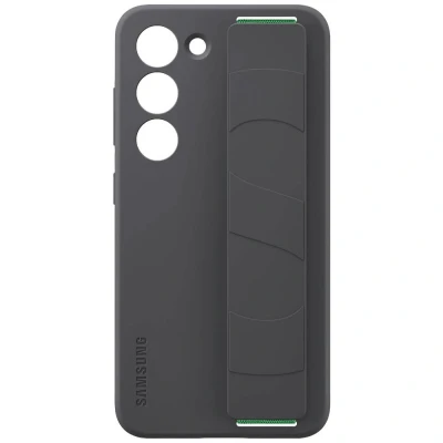 Afbeelding van Samsung Siliconen Back Cover met Band Zwart Galaxy S23