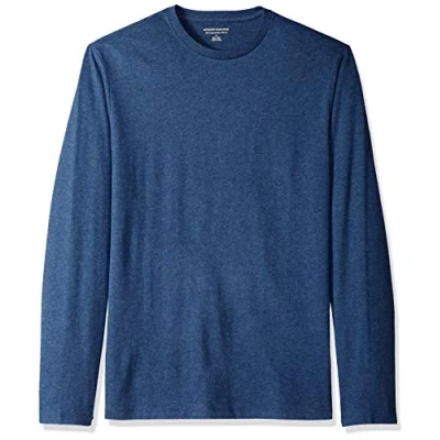 Image de Amazon Essentials T Shirt Manches Longues Homme Coupe Ajustée Bleu chiné XXL