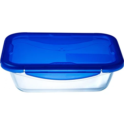 Afbeelding van Pyrex Cook &amp; Go Schaal Rechthoek met Deksel 1,7 liter