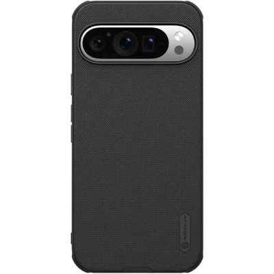 Afbeelding van Nillkin Frosted Shield Hoesje Geschikt voor Google Pixel 9 / Pro Compatibel met MagSafe Back Cover Magneet Zwart