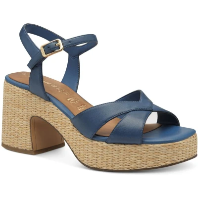 Afbeelding van Tamaris Espadrilles, Dames, Maat: 41, Blue Leer