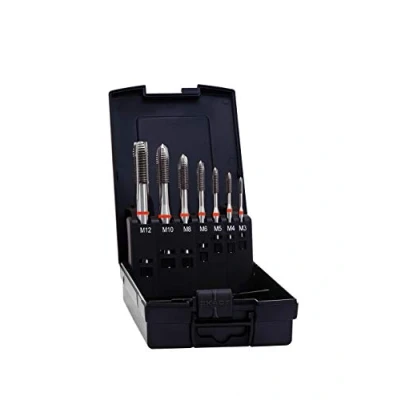 Afbeelding van Exact 42345 Machinetapboorset 7 delig metrisch Rechtssnijdend DIN 371 HSS E Model B 1 set(s)