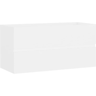 Afbeelding van Wastafelkast 90x38,5x45 cm spaanplaat wit
