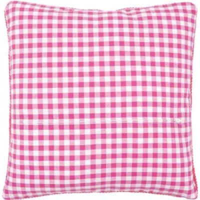 Afbeelding van Kussenrug met rits roze ruit 45 x cm 0154662