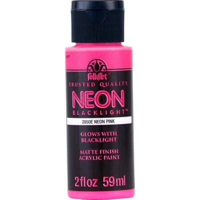 Afbeelding van Folkart Neon Blacklight Pink 2 fl oz (2850)