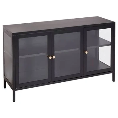 Afbeelding van Beliani NEWPORT Sideboard Zwart Staal