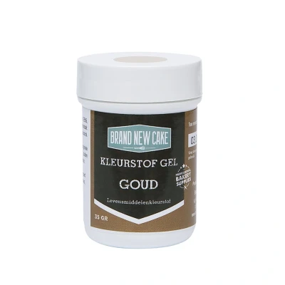 Afbeelding van BrandNewCake Kleurstof Gel Goud 35gr