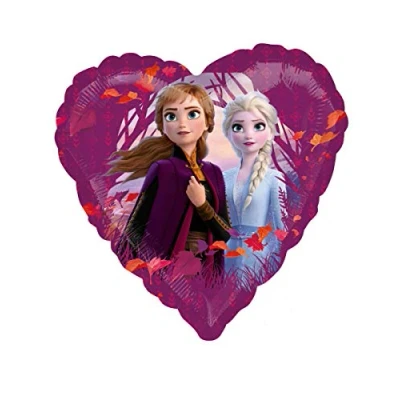 Afbeelding van AMSCAN Aluminium Frozen 2 hart ballon Decoratie &gt; Ballonnen