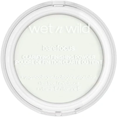 Image de Wet n Wild Bare Focus, Poudre de Finition pour Tous Types Peau, Translucide et Mate un eBase Maquillage Impeccable, Infusée d&#039;Acide Hyaluronique Vitamine E, Couvrance Légère