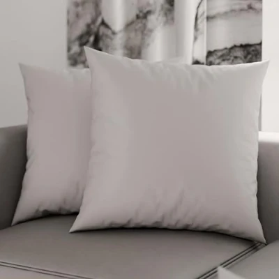 Afbeelding van PETTI Artigiani Italiani 1 paar kussenslopen 35 x cm, microvezel, bekleding, bank, 2 kussenslopen, effen, grijs, 100% Made in Italy