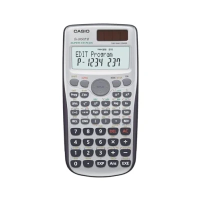 Afbeelding van Casio FX 3650P II programmeerbare rekenmachine, 12 x 80 162 mm, kleur grijs