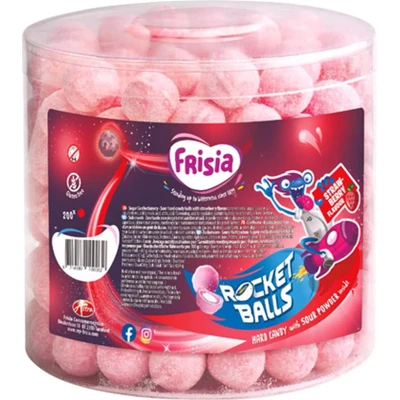 Afbeelding van Rocketballs Aardbei 200 Stuks