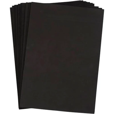 Image de Lot de 10 feuilles mousse en éthylène acétate vinyle au format A4 (21 x 30 cm), Épaisseur 2 mm, Noir